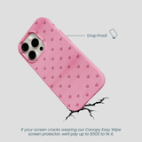 Bubblegum Pink Hearts iPhone 14 Pro Case