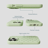 Sage Green Hearts iPhone 14 Pro Case