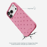 Bubblegum Pink Hearts iPhone 17 Pro Case