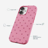 Bubblegum Pink Hearts iPhone 17 Case