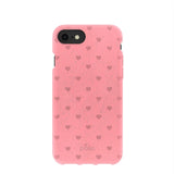 Bubblegum Pink Hearts iPhone 6/6s/7/8/SE Case