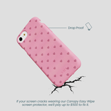 Bubblegum Pink Hearts iPhone 6/6s/7/8/SE Case