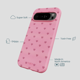 Bubblegum Pink Hearts Google Pixel 10 Pro XL Case
