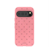 Bubblegum Pink Hearts Google Pixel 10/10 Pro Case