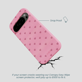 Bubblegum Pink Hearts Google Pixel 10/10 Pro Case