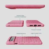 Bubblegum Pink Hearts Google Pixel 6a Case