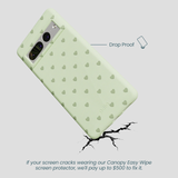 Sage Green Hearts Google Pixel 7 Pro Case