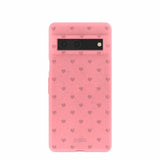 Bubblegum Pink Hearts Google Pixel 7 Case