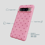Bubblegum Pink Hearts Google Pixel 8 Pro Case