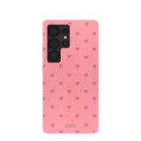 Bubblegum Pink Hearts Samsung Galaxy S25 Ultra Case