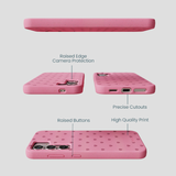 Bubblegum Pink Hearts Samsung Galaxy S25 Case