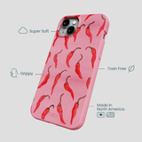 Bubblegum Pink Heatwave iPhone 15 Plus Case
