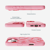 Bubblegum Pink Heatwave iPhone 16 Pro Max Case