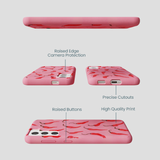 Bubblegum Pink Heatwave Samsung Galaxy S21 Case