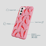 Bubblegum Pink Heatwave Samsung Galaxy S22 Case