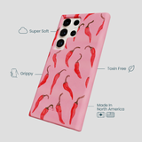 Bubblegum Pink Heatwave Samsung Galaxy S24 Ultra Case