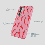 Bubblegum Pink Heatwave Samsung Galaxy S25 Case