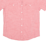LEVI'S Mens Plain Shirt Red S