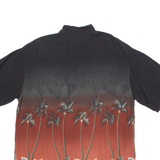 ST. JOHN'S BAY Island Style Tall Mens Hawaiian Shirt Black Floral XL
