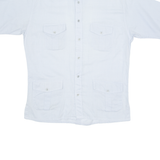 RESISTO FLASH Mens Plain Shirt Blue S