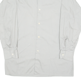 MEYTEX Mens Plain Shirt Grey Long Sleeve L
