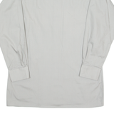 MEYTEX Mens Plain Shirt Grey Long Sleeve L