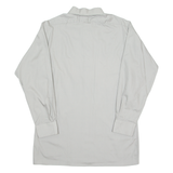 MEYTEX Mens Plain Shirt Grey Long Sleeve L