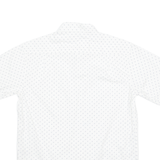 NAUTICA Mens Shirt White Crazy Pattern M
