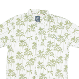 LINDBERGH Mens Hawaiian Shirt White Crazy Pattern L