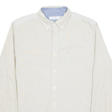 NAUTICA Mens Plain Shirt Beige Long Sleeve L