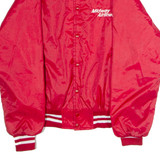 RUBIN BROS Midway Airlines Mens Bomber Jacket Red Nylon 90s USA L
