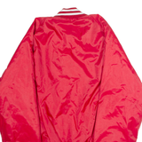 RUBIN BROS Midway Airlines Mens Bomber Jacket Red Nylon 90s USA L