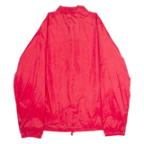 WEATHER BREAKER Mens Coach Jacket Red Nylon 90s M