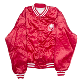SWINGSTER Hydrotex Mens Varsity Jacket Red Satin Nylon 90s USA XL