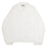 SWINGSTER Ponderosa Homes Of Northern California Mens Coach Jacket White Nylon 90s USA XL