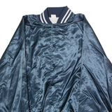 Winner Boats Mens Bomber Jacket Blue Satin Nylon 90s USA XL