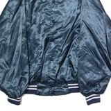 Winner Boats Mens Bomber Jacket Blue Satin Nylon 90s USA XL