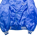 ISS CFI Steel Mens Bomber Jacket Blue Nylon 90s USA XL