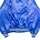 ISS CFI Steel Mens Bomber Jacket Blue Nylon 90s USA XL