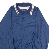 JC PENNEY Mens Coach Jacket Blue Nylon 90s USA M