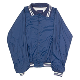 JC PENNEY Mens Coach Jacket Blue Nylon 90s USA M