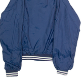 JC PENNEY Mens Coach Jacket Blue Nylon 90s USA M