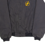 HARTWELL Flying J Travel Plaza Cheyenne WY Mens Bomber Jacket Black 90s USA M