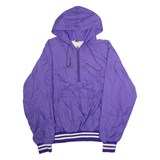 RENNOC County Tennis Mens Pullover Jacket Purple 90s USA Hooded L