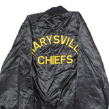 WEST ARK Marysville Chiefs 'Kia' Mens Bomber Jacket Black Nylon 90s USA M