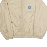 LOGO ATHLETIC Youthlinks California Mens Windbreaker Jacket Beige Nylon 90s USA XL