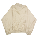 LOGO ATHLETIC Youthlinks California Mens Windbreaker Jacket Beige Nylon 90s USA XL