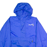 HOLLOWAY Franklin Mens Pullover Jacket Blue Nylon 90s USA Hooded L