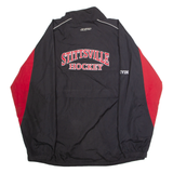 CCM Stittsville Rams Ice Hockey 'Kevin' Mens Windbreaker Jacket Black 90s USA XL