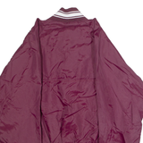Chico State Basketball 'Schef' Mens Pullover Jacket Maroon Nylon 80s USA M